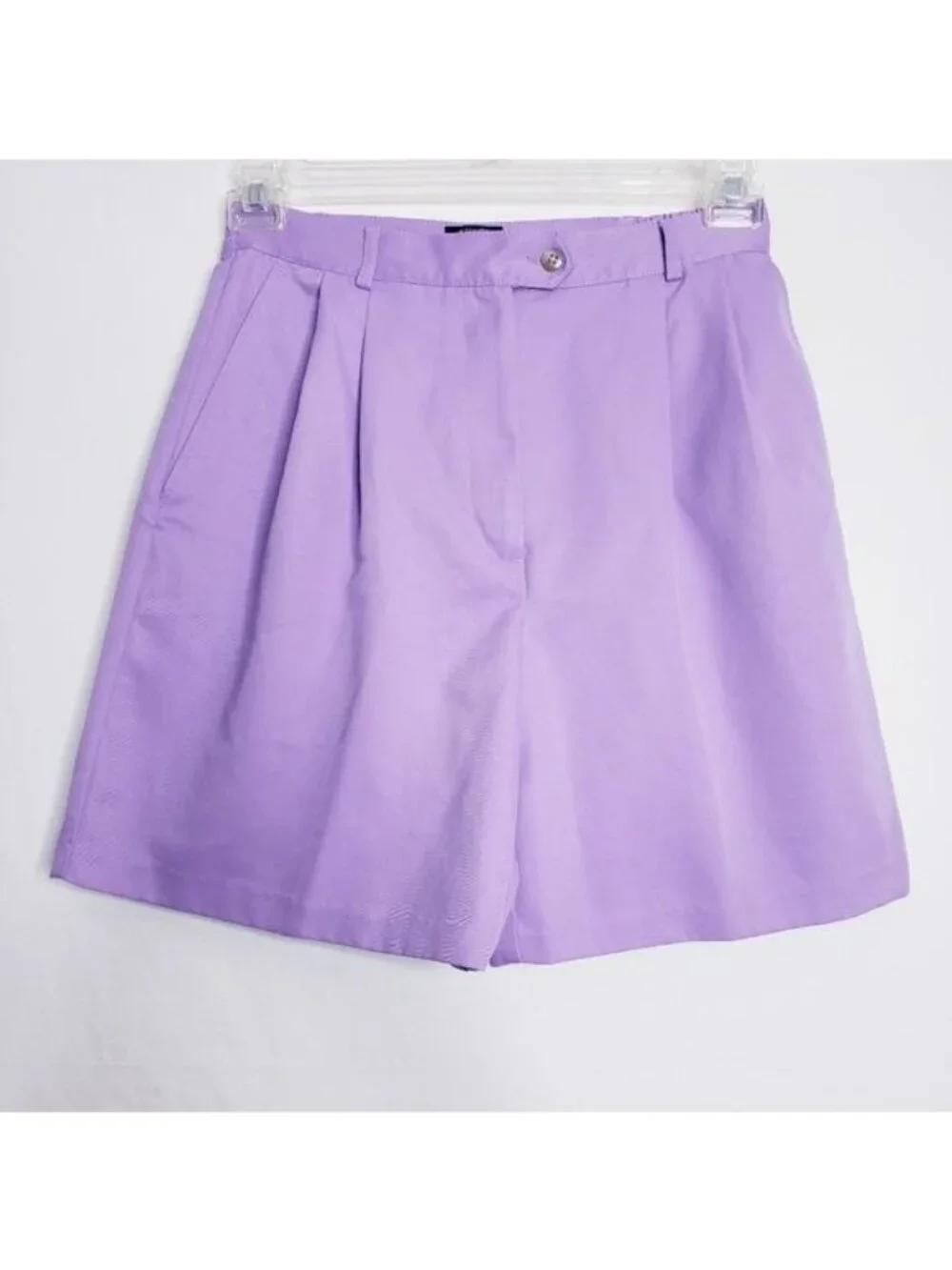 Izod Purple X-Tra Dry Pleated High Waisted Casual Shorts Women's Size 8